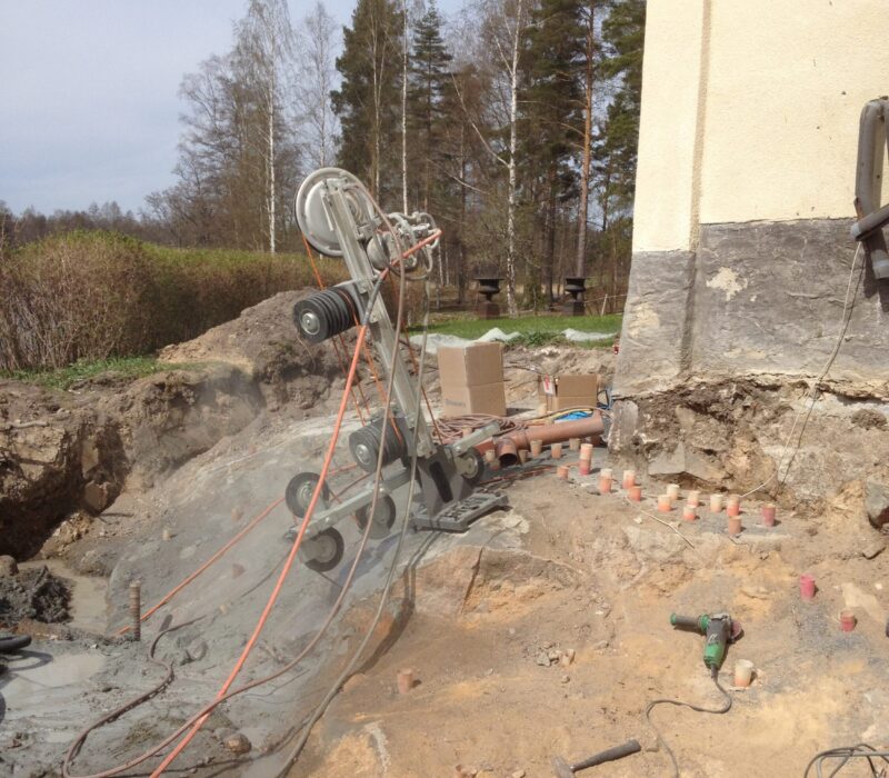 Vajersågning Vajersågning